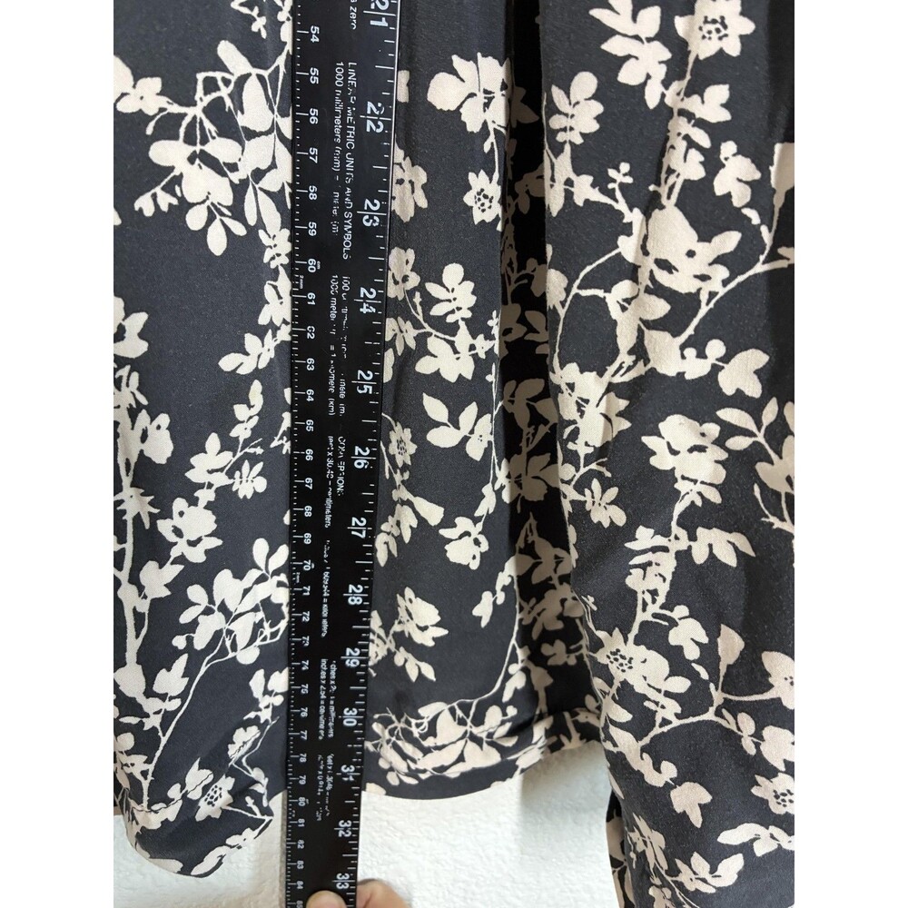 Babydoll Dress Old Navy Womens Large Black Floral V Neck Swing Trapeze - Picture 6 of 10